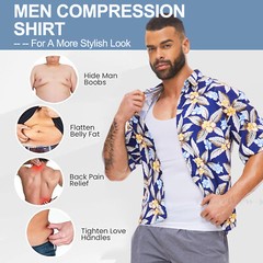 Men’s Body Shaper Gynecomastia Compression Ionic Shaping Shirt Slimming Tank Top