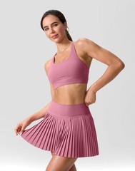 SANTINY Pleated Tennis Skirt for Women with Pockets Shorts Women’s High Waist…