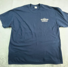 Navy Submarine Veterans Mens 2XL Blue T Shirt Graphic Print Front and Back