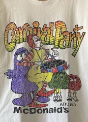 1987 Mcdonald’s Carnival Party Aged T-Shirt White M