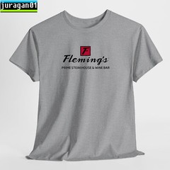 Fleming’s Prime Steakhouse Logo Black/Navy/Sport Grey/White/Choco T-Shirt S-5XL