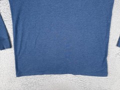 The North Face Shirt Mens Large Blue Crew Neck Long Sleeve Logo Graphic Tee