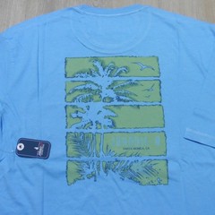 JOHNNIE O Mens S M L XL 2XL T SHIRT MALIBLU PALM PARADISE GOLF BLUE GOLF TEE