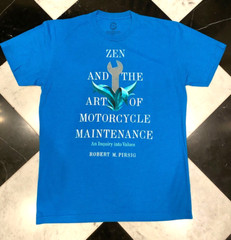NEW Out of Print Mens/unisex M T-Shirt Zen and the Art of Motorcycle Maintenance