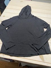 Men’s Boody Long Sleeve Hooded T Shirt Organic Eco Bamboo Workout Size Small