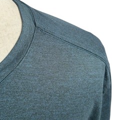 Quince Mens Recycled Performance Short Sleeve Crew Neck Tee Dark Blue Large