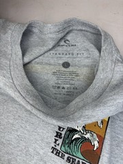 Rip Curl The Search Long Sleeve T-Shirt Men’s Large Gray Surf Graphic Tee Beach