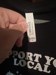 Bella + Canvas Canvas XL Black Cotton Jersey Crew Neck Graphic Tee Night Shift