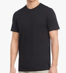 3 TOMMY HILFIGER M L XL BLACK WHITE GRAY COTTON CREW NECK T-SHIRT UNDERSHIRT