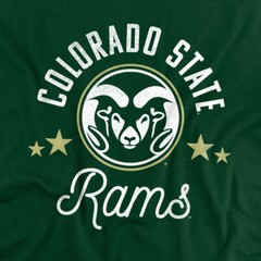 Colorado State University Adult T-Shirt Rams, Hunter Green, S-3XL