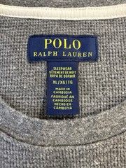 Polo Ralph Lauren Waffle Knit Long Sleeve Sleep Shirt Men’s Size XL Charcoal