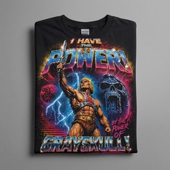 He-Man I Have The Power T-Shirt, Vintage 80s Cartoon Masters of the Universe Tee