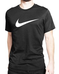 Nike Men’s T-Shirt Swoosh Logo Short Sleeve Crew Neck Active Gym Athletic Wear