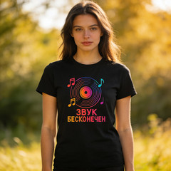 Vinyl Record Funny Russian Unisex T-Shirt