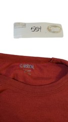 Carbon Thermal Shirt Mens Size M Solid Red Long Sleeve Cotton Trendy Warm Layers