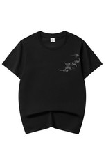 Niepce Kirin Embroidered Tee Japanese Streetwear T-Shirt for Men Large