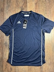NWT Adidas Men’s Climacool USA T Shirt Small 100% Polyester Navy Blue