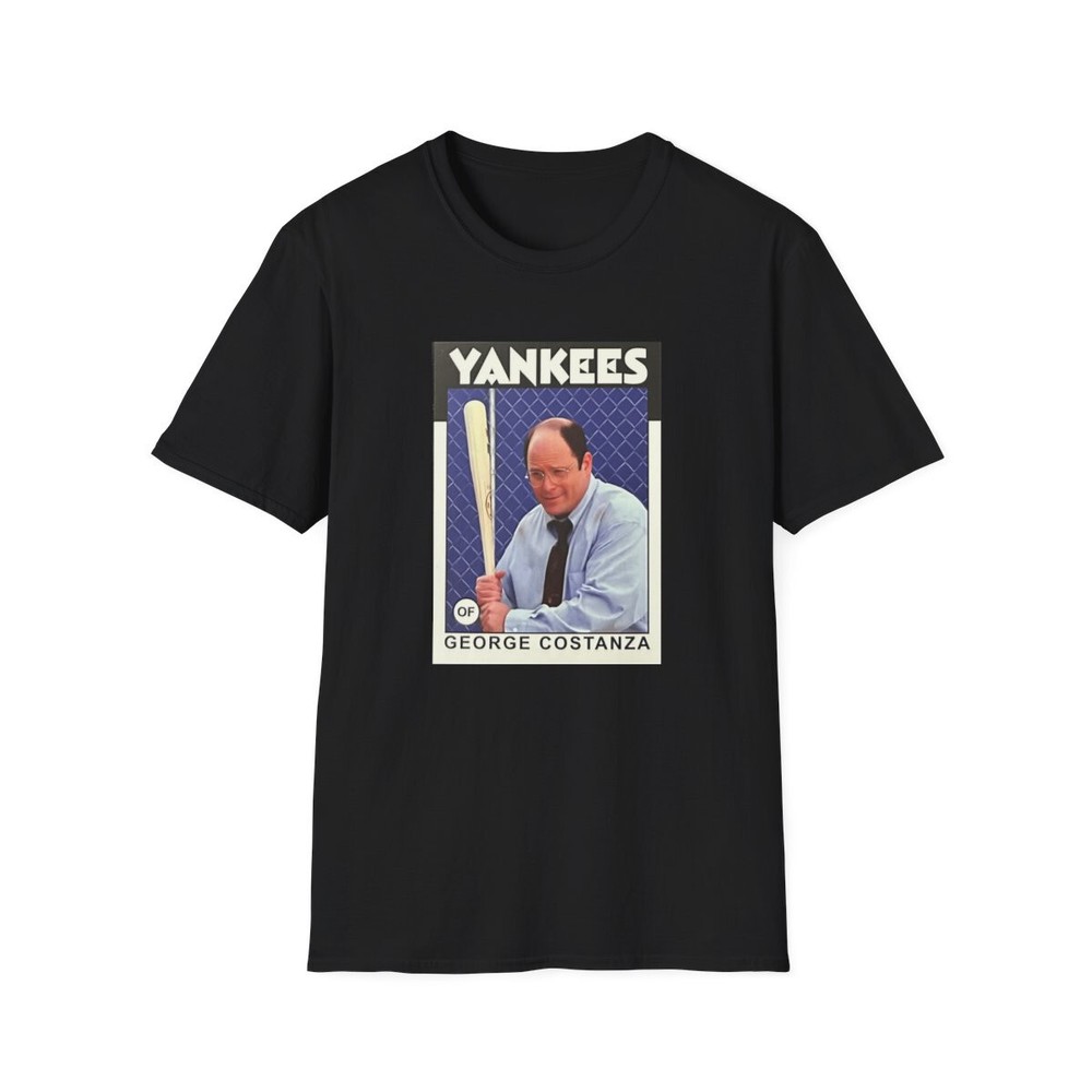 George Costanza Yankees Baseball Card T-Shirt – Unisex – Seinfeld, 90’s TV Fans