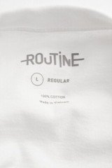 Routine Short Sleeve T-Shirt – Form Regular – White – Any Size