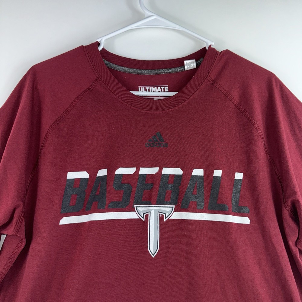Adidas Ultimate Tee Troy University Baseball Men’s Large Training Dry Fit Tshirt