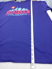 NWT Denver Colorado T-Shirt XL Purple 5280 Mountain Graphic Souvenir Tee M&O