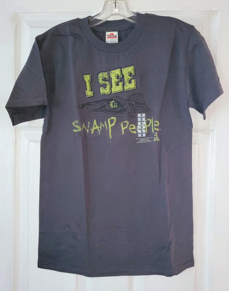 SWAMP PEOPLE I SEE OFFICIALLY LICENSED 2011 ALSTYLE APPAREL TSHIRT S NWOT