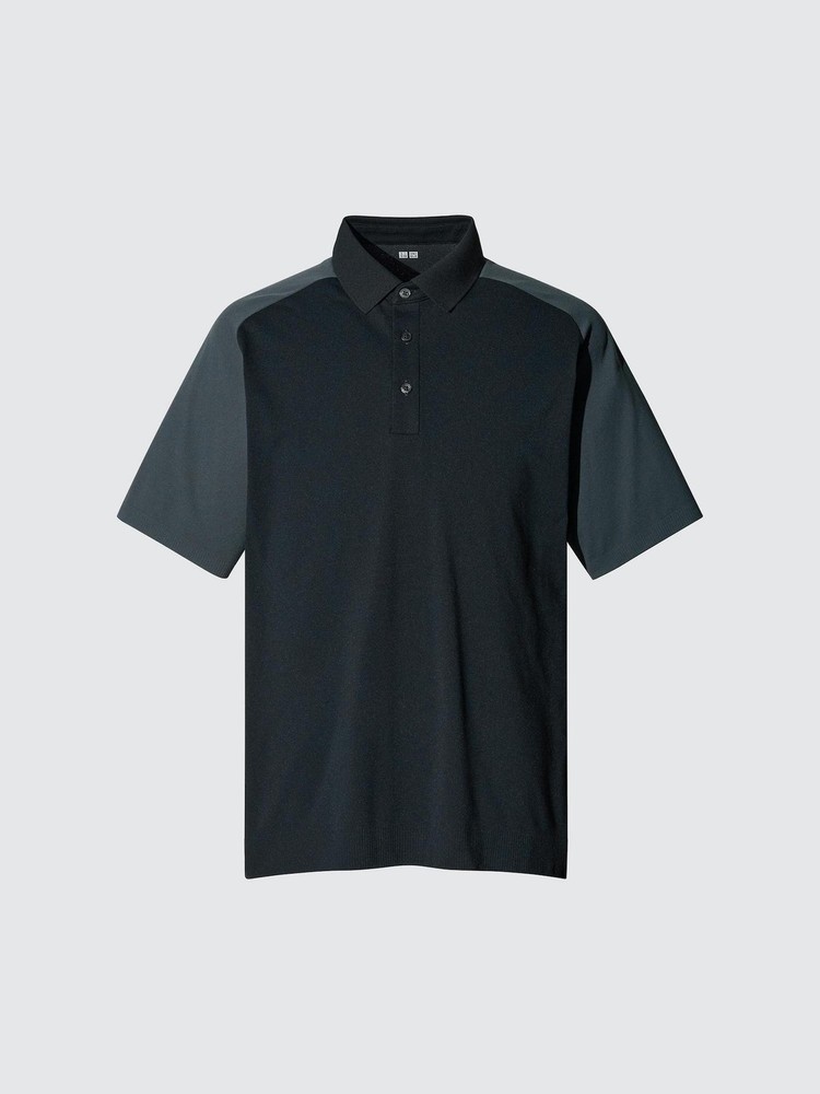 Genuine UNIQLO Broadcloth Shirt (Button-Down Collar) Stripe E BLACK MEN