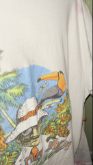 vintage 90s Rare PANAMA JACK Tucan BEACH T-Shirt Large Single Stitch 🌴🕶️