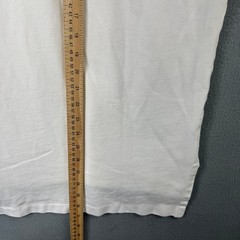 Polo Ralph Lauren Vintage Large White Henley Short Sleeve Pique T-Shirt L Trim