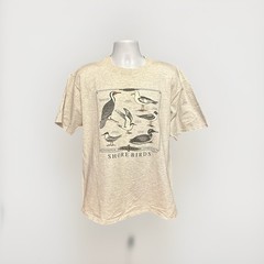 VTG Cape Cod Nature Shore Birds Shirt Men XL Gray Short Sleeve Bird Watchers