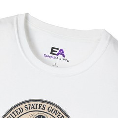 US Government Seal T Shirt Promises Exceed Delivery Funny Unisex Graphic Tee