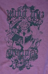 Boss Hugo Boss Outlaw Chic Punk Rhinestone T-Shirt Mens Purple LS Crew Neck M