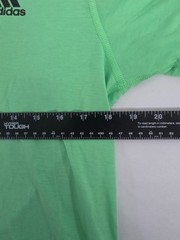 Adidas Ultimate Tee Mens Medium Green Climalite Short Sleeve Logo Athletic Shirt
