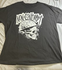 Non-conformist CXXII Apparel 2XL Xxl Black T Shirt Jesus Tee Romans 12:2 Skull