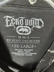 Echo Units 3X Large Men Black T-Shirts Cotton With ￼Design At The Front ￼