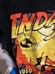 Men’s Black Indiana Jones T-Shirt 1969 Worldwide Expeditions Size Large 42-44