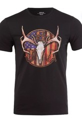 NEW Americana Men’s Euro Mount USA Flag T-Shirt Size M