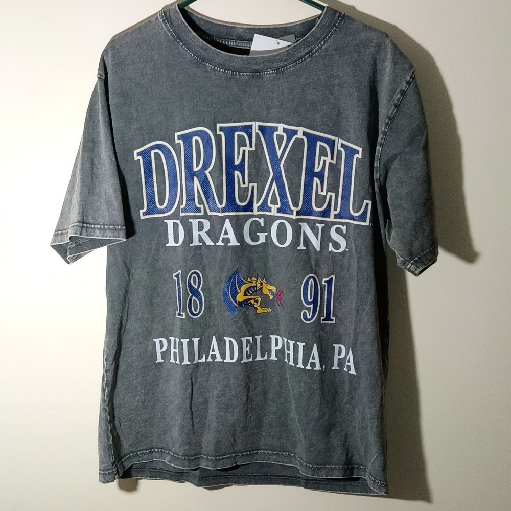 Gameday Couture Drexel Dragons Gray Graphic Logo Crew Neck T-Shirt Mens Size M