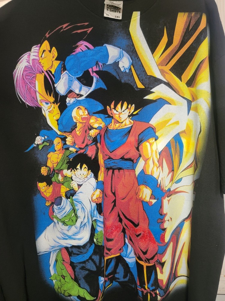 RETRO DRAGON BALL Z ON A SHAKA HEAVYWEIGHT GARMET DYED T SHIRT “MODERN”