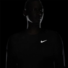 NIKE Dri-FIT Miler Long Sleeve Running T-Shirt sz 2XL XX-Large Black Reflective