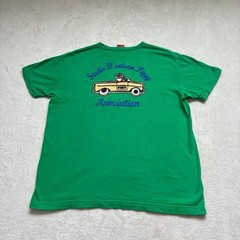 STUDIO D’ARTISAN Embroidered Green T-Shirt M Pig Car Americana Japan F/S