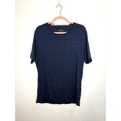 Tommy John TShirt Mens Large Blue Polka Dot Sleep Wear Comfort Modal Pajamas PJ