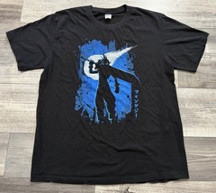 Final Fantasy 7 VII Cloud Shirt Adult Large Meteor Shadow Game Tee Black FFVII