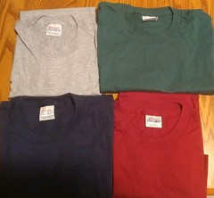 Vintage Hanes Heavyweight 50/50 Blank Men’s T-Shirt Size XL Red, Gray,Blue,Green
