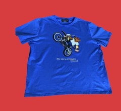 Men’s Eternity BC/AD Bike Life Rebel Bear Motocross Blue Street Wear T Shirt 3XL