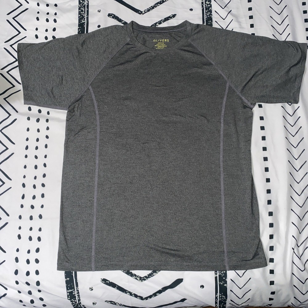 New Olivers Apparel Carbon District Tee Shirt Grey Size Medium