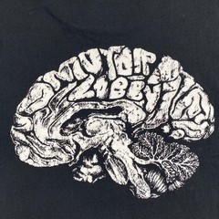 Motor Lobby Graphic T Shirt XL Black Brain Print Distressed Streetwear Indie Tee