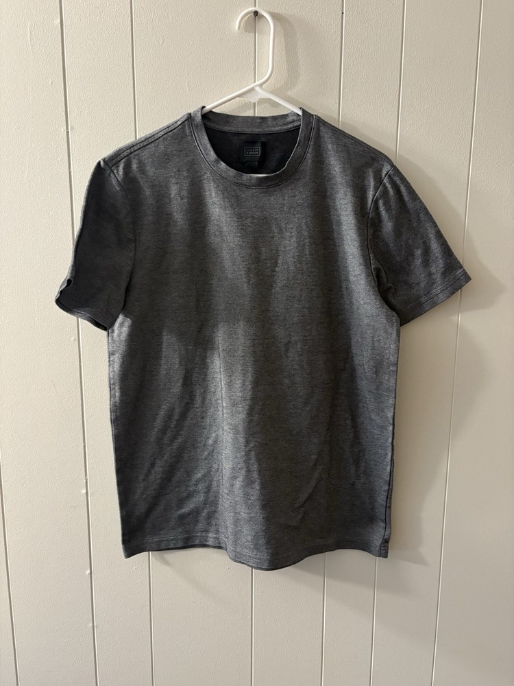 14th & Union Men’s Medium Grey Short Sleeve Top EUC Business Casual Y6
