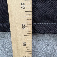 Four-Stretch Shirt Men 3XL Black V-Neck Twill Pockets Tagless Relaxed Fit