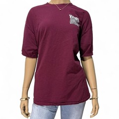 Vans Men’s XL Maroon Grim Reaper Graphic T-Shirt Skull Back Print Skate Y2K